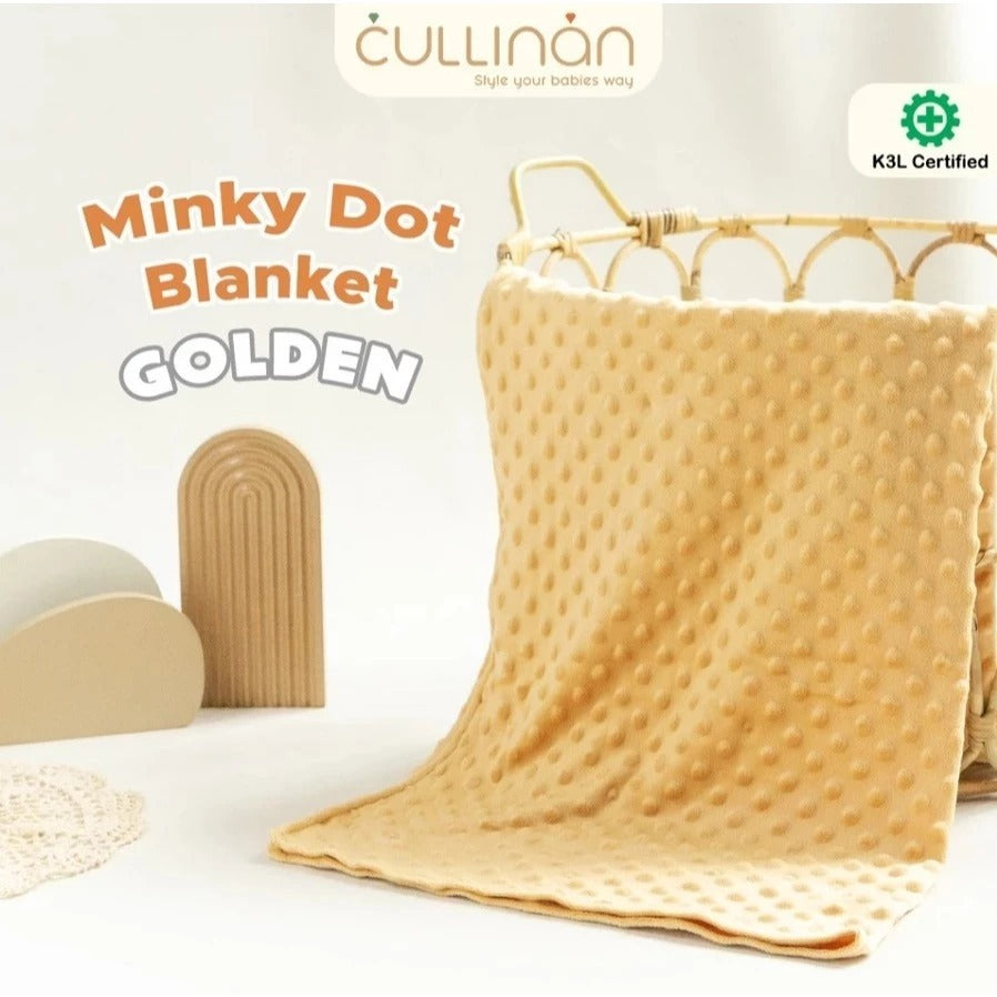 Cullinan Selimut Minky Dot 90 x 75 cm - Baby Blanket - Selimut Newborn 1 lapis