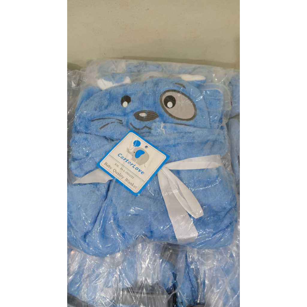 PILIH MOTIF Selimut Bayi Topi Boneka / Selimut bayi topi KARAKTER fleece / selimut bayi topi boneka 3D Just To You/ Kolako RANDOM LUCU