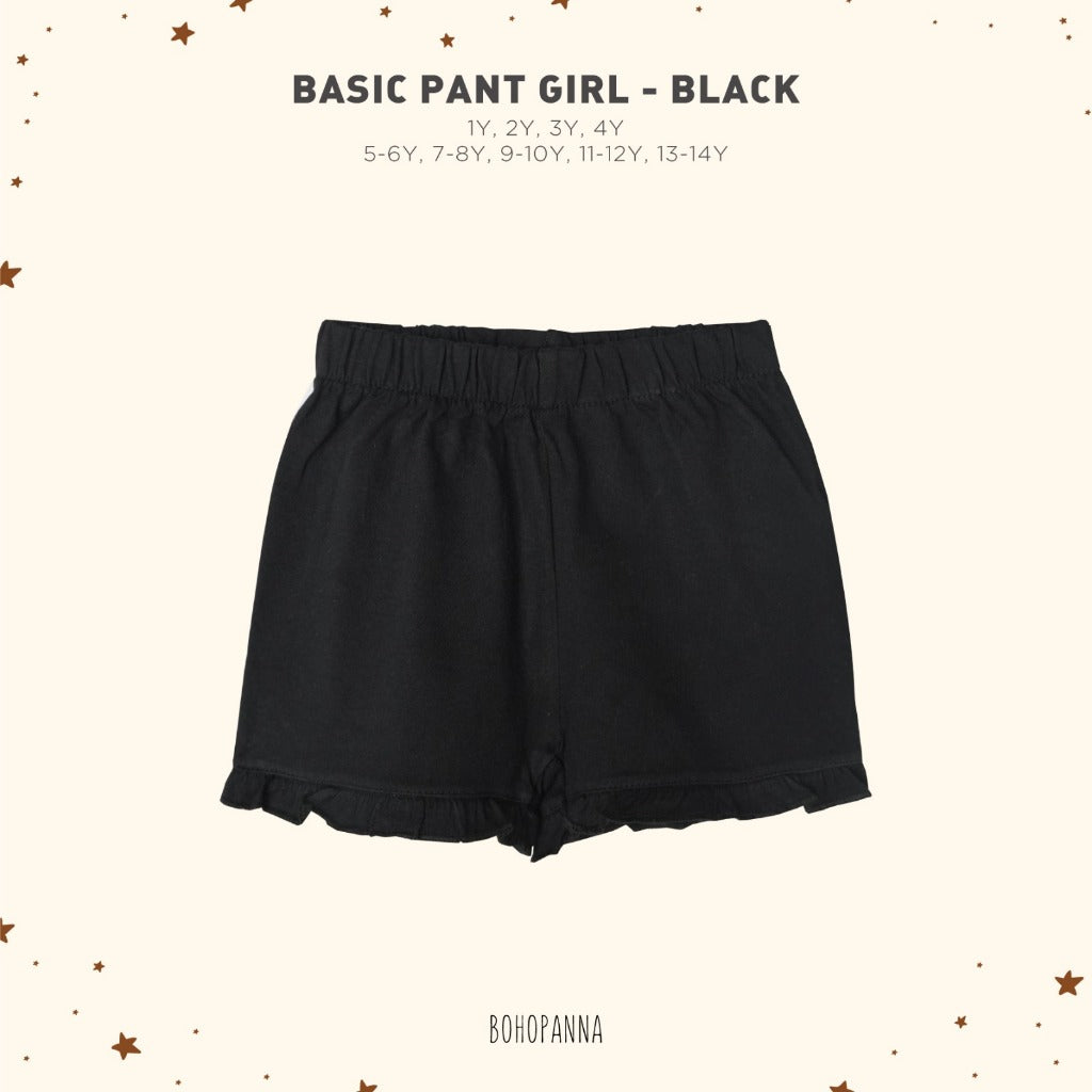 Bohopanna 1-14 Years Basic Pant Girl / Celana Basic Ruffle Anak Perempuan