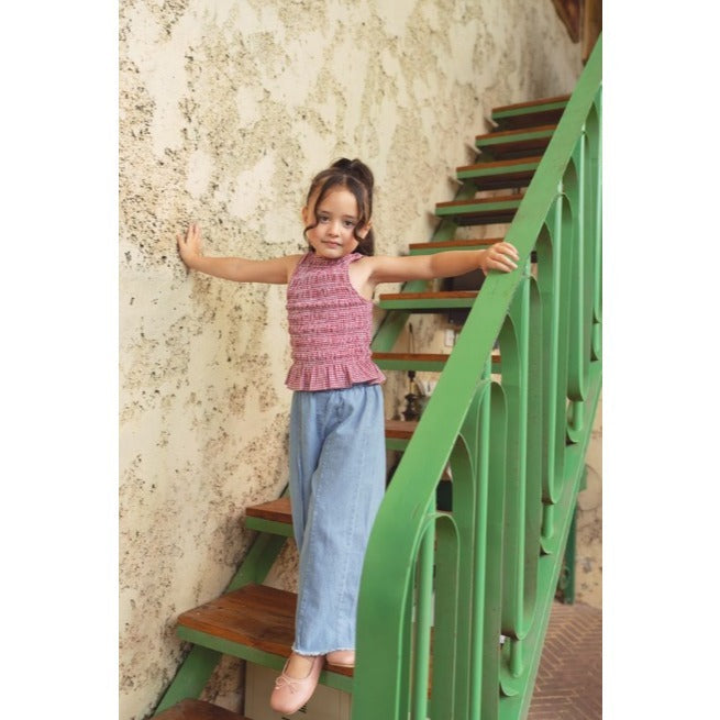Bohopanna 1-14 Tahun Gwen Kulot Jeans / Celana Panjang Loose Denim Fashion Anak Perempuan