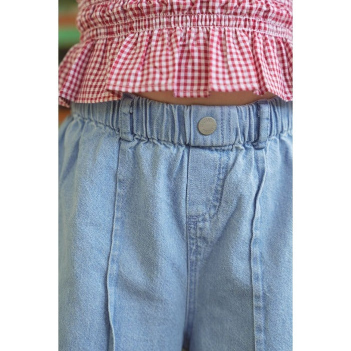 Bohopanna 1-14 Tahun Gwen Kulot Jeans / Celana Panjang Loose Denim Fashion Anak Perempuan