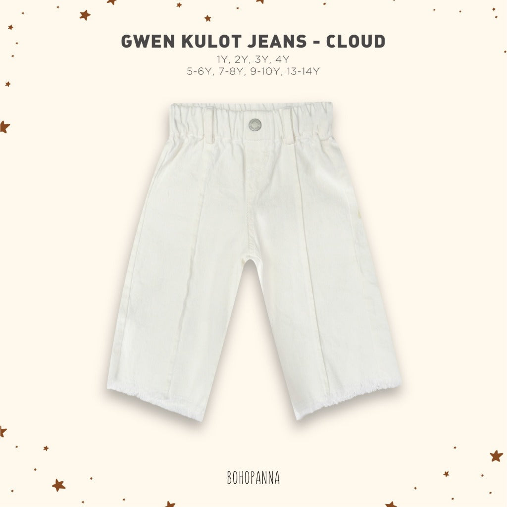 Bohopanna 1-14 Tahun Gwen Kulot Jeans / Celana Panjang Loose Denim Fashion Anak Perempuan