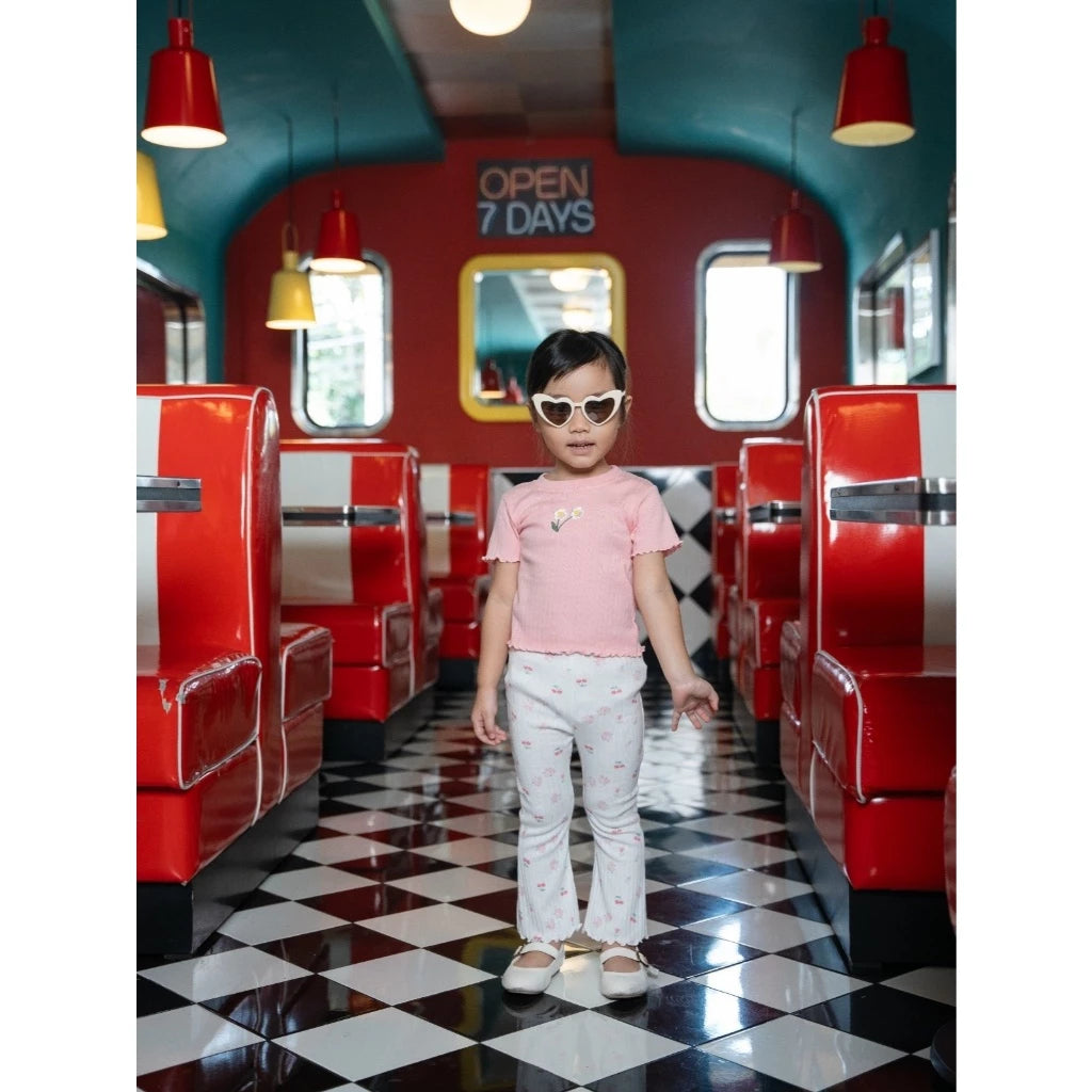 LIBBY Leggings Cutbray Motif Anak Perempuan Katun Adem size 9 bulan - 14 Tahun (1PCS) | OOTD Casual Korean Style