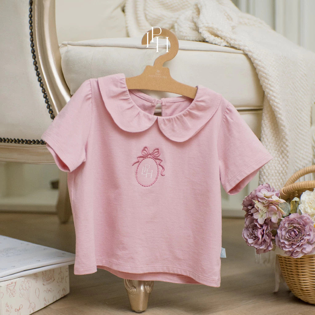 Little Palmerhaus - Atasan Kaos Kerah Ruffle Perempuan (Cecilia Top)