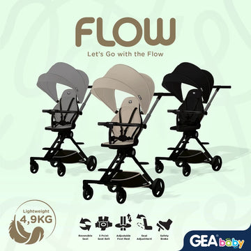 GEA Baby Rider Flow Foldable Stroller - Kereta Dorong bayi