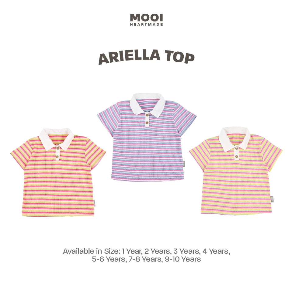 Mooi Atasan Anak Perempuan Ariella Top 1-10 Tahun