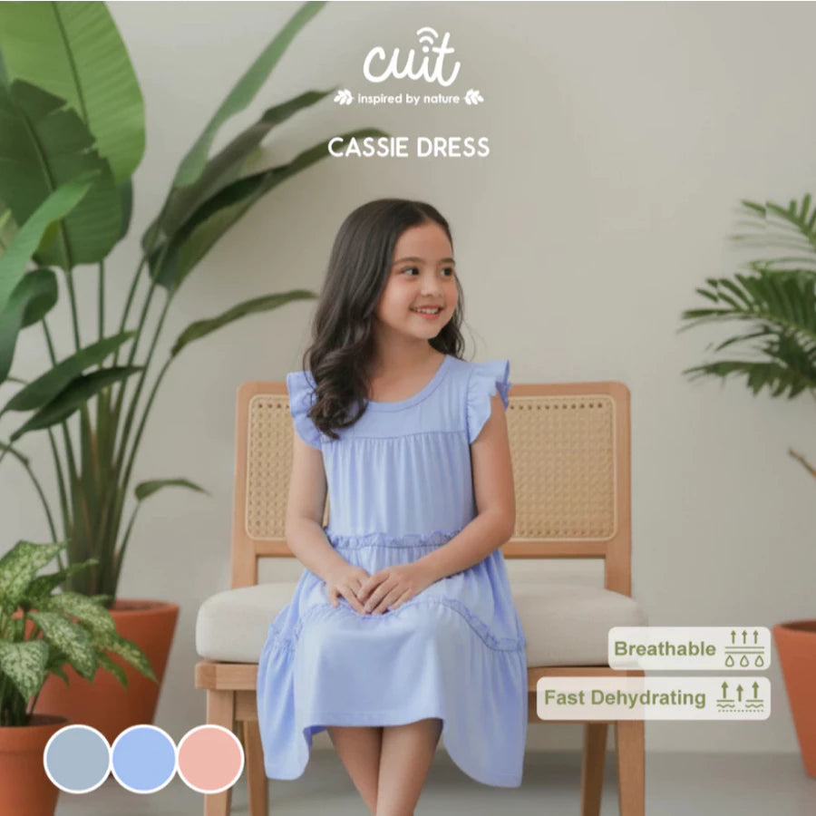 CUIT 3-10 Tahun Cassie Dress Ruffle / Dress Layer Fashion Anak Perempuan