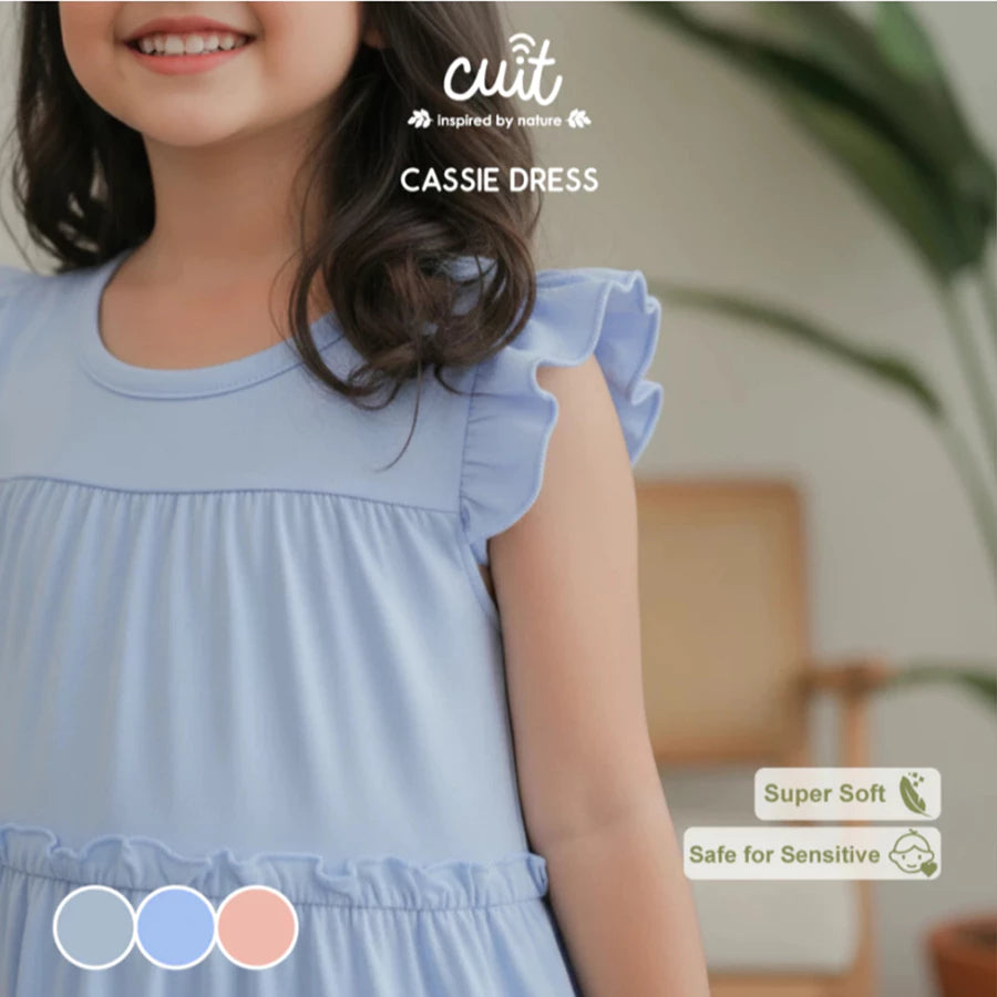 CUIT 3-10 Tahun Cassie Dress Ruffle / Dress Layer Fashion Anak Perempuan