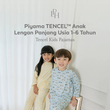 Little Palmerhaus -Piyama Tencel Anak Lengan Pendek Celana Panjang Usia 1-14 tahun TENCEL™ Kids Short Sleeved Pajamas / Kids Pajamas