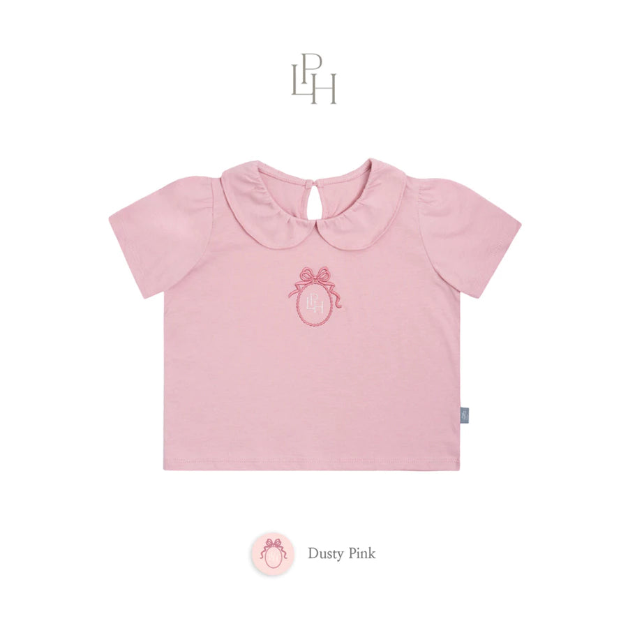 Little Palmerhaus - Atasan Kaos Kerah Ruffle Perempuan (Cecilia Top)