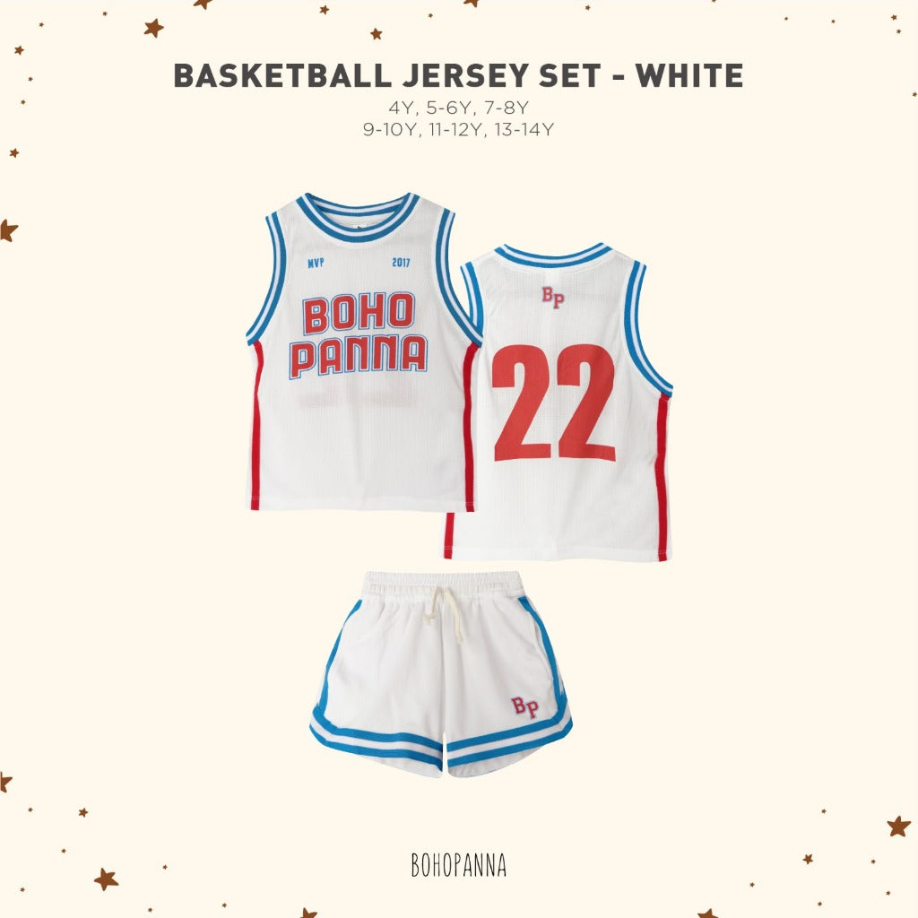 Bohopanna Basketball Jersey Set - Setelan sport anak 4-14 Tahun