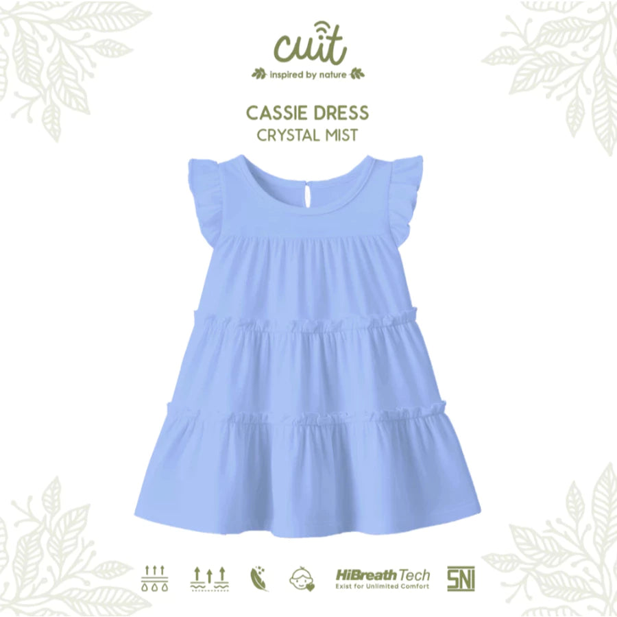 CUIT 3-10 Tahun Cassie Dress Ruffle / Dress Layer Fashion Anak Perempuan