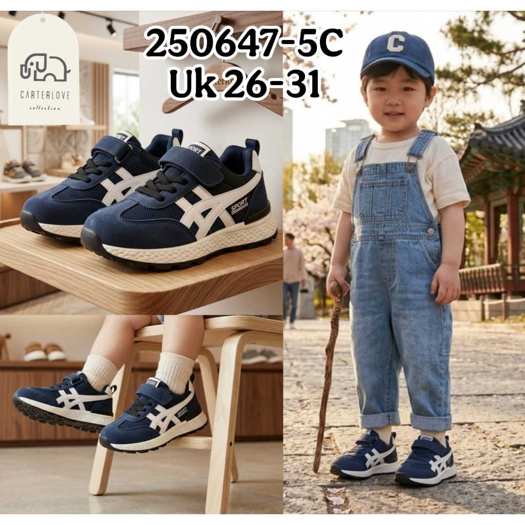 CARTER LOVE SEPATU SNEAKERS UNISEX FASHION ANAK UNISEX UK 26-31 250647-5A / 250647-5C / 250647-5F