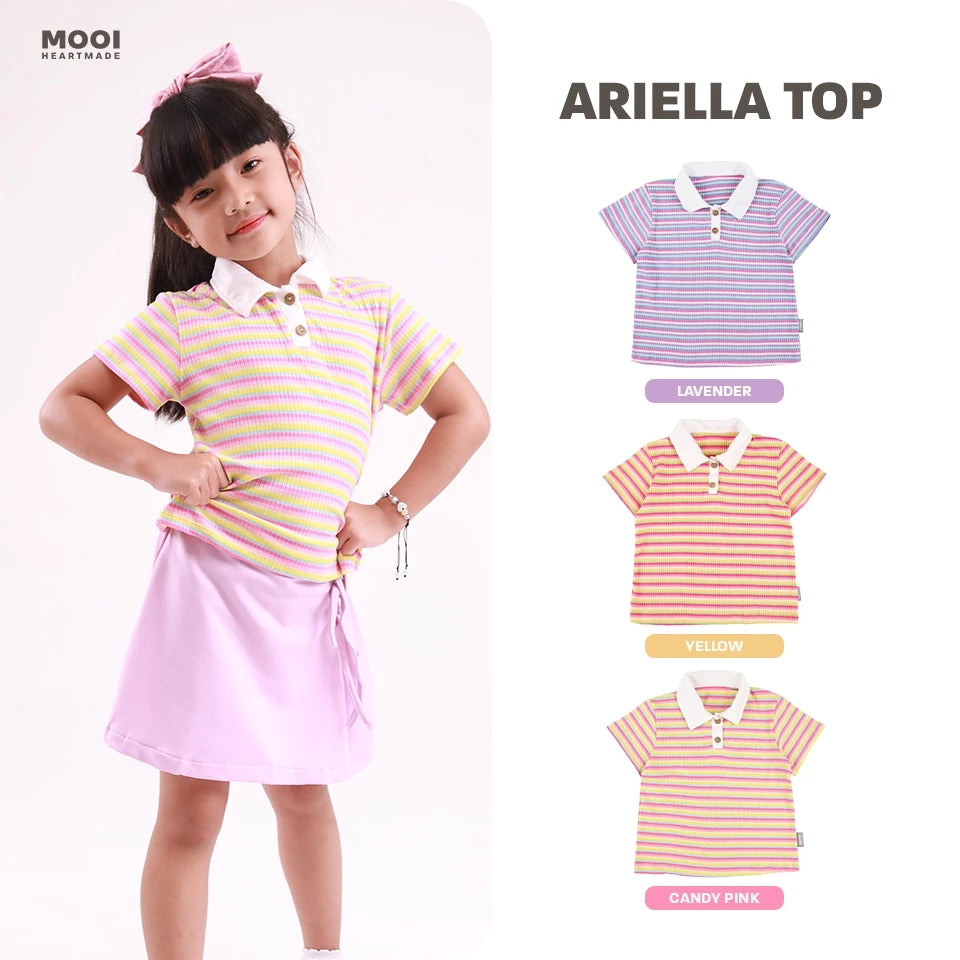 Mooi Atasan Anak Perempuan Ariella Top 1-10 Tahun