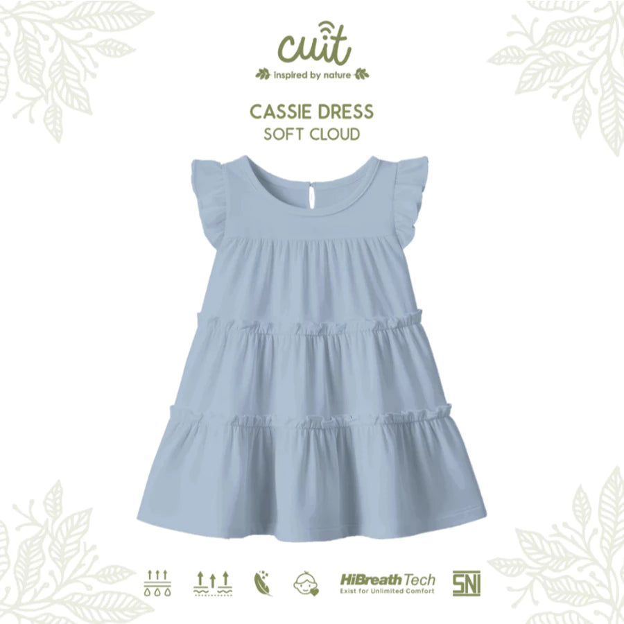 CUIT 3-10 Tahun Cassie Dress Ruffle / Dress Layer Fashion Anak Perempuan