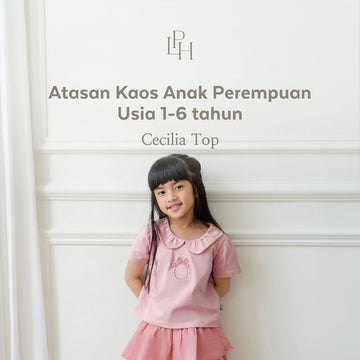 Little Palmerhaus - Atasan Kaos Kerah Ruffle Perempuan (Cecilia Top)