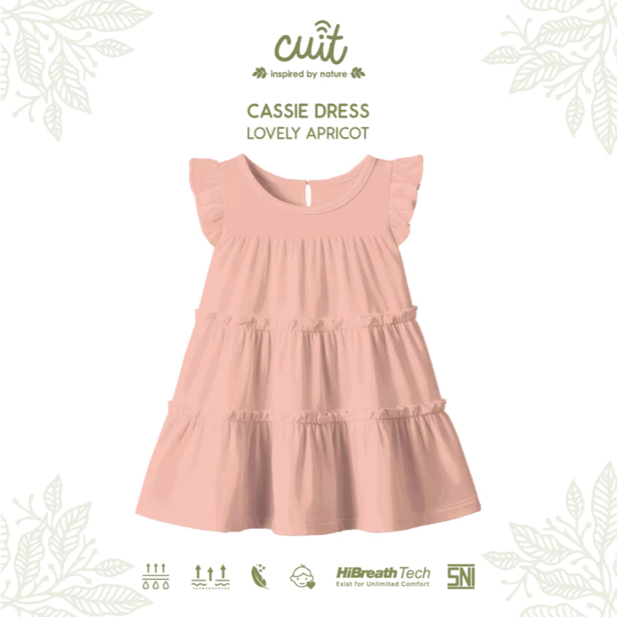 CUIT 3-10 Tahun Cassie Dress Ruffle / Dress Layer Fashion Anak Perempuan