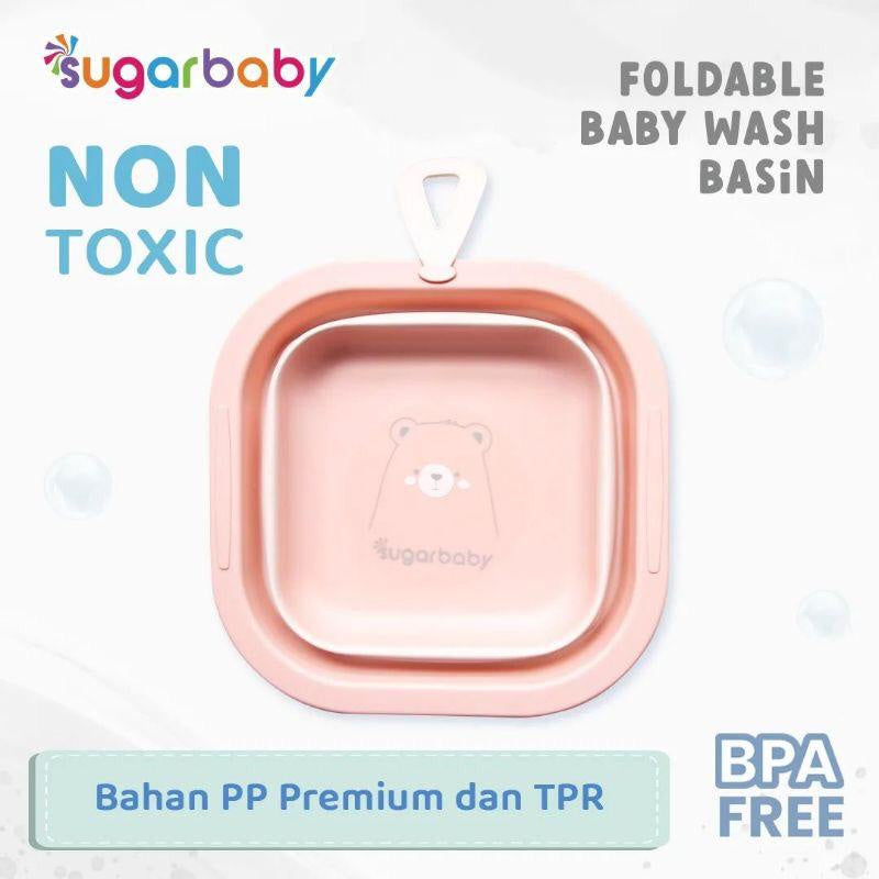 Sugar Baby Baskom Lipat Praktis Foldable Baby Wash Basin Ember Lipat Multifungsi