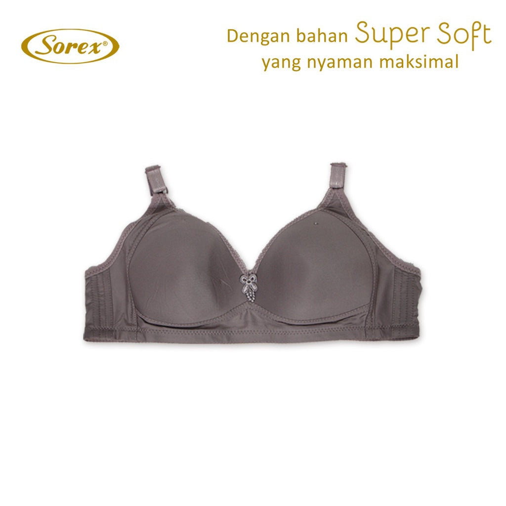 [ PILIH WARNA ] Sorex Bra Tanpa Kawat Super Soft Busa Sedang Setara Cup B BH Harian Simple Polos 17238 / Sorex Bra Tanpa Kawat Super Soft Cup Besar Kait 3 Busa Sedang Basic Harian Nyaman BH 17239