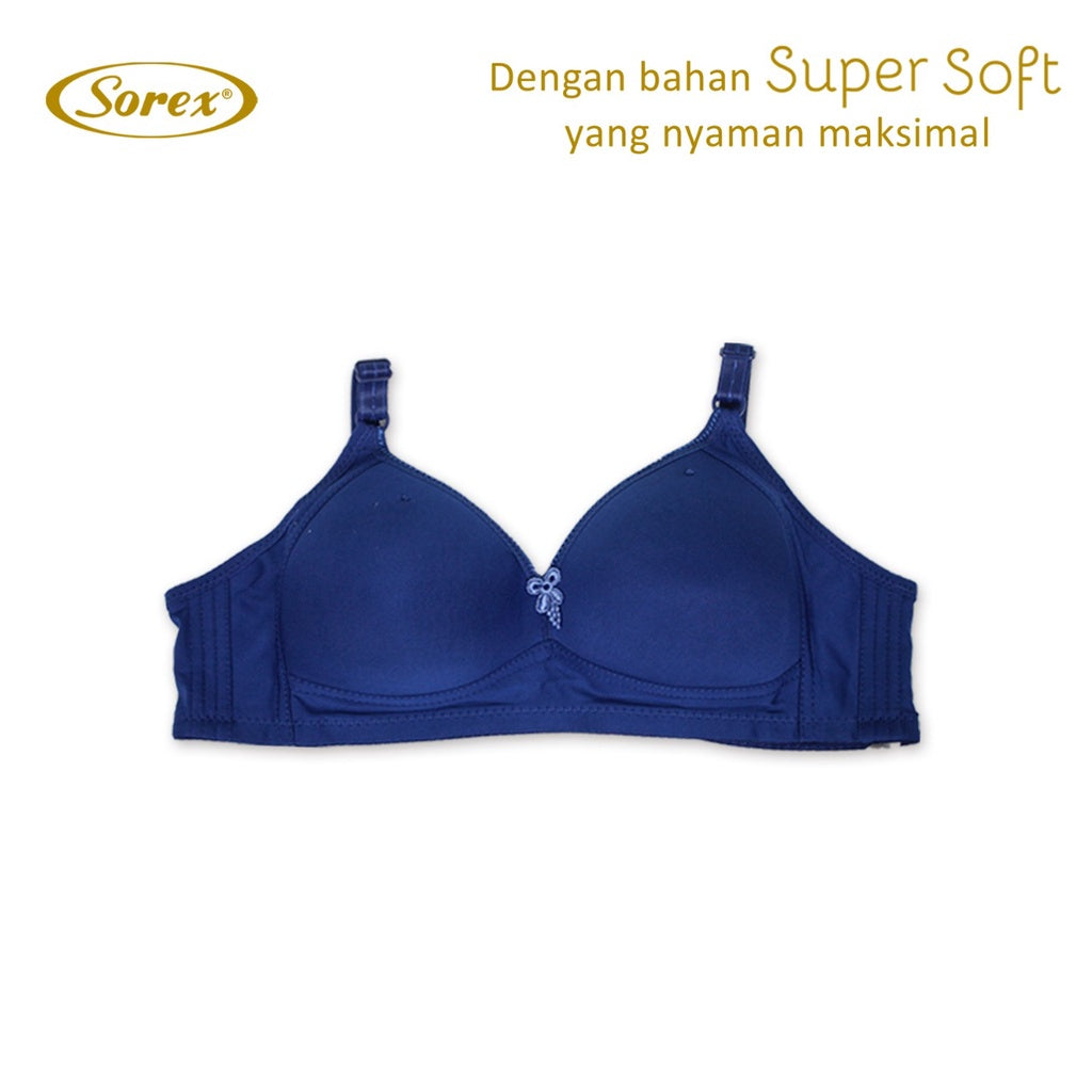 [ PILIH WARNA ] Sorex Bra Tanpa Kawat Super Soft Busa Sedang Setara Cup B BH Harian Simple Polos 17238 / Sorex Bra Tanpa Kawat Super Soft Cup Besar Kait 3 Busa Sedang Basic Harian Nyaman BH 17239