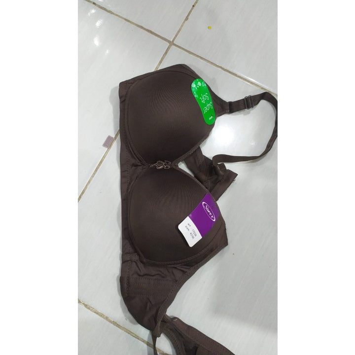 [ PILIH WARNA ] Sorex Bra Tanpa Kawat Super Soft Busa Sedang Setara Cup B BH Harian Simple Polos 17238 / Sorex Bra Tanpa Kawat Super Soft Cup Besar Kait 3 Busa Sedang Basic Harian Nyaman BH 17239