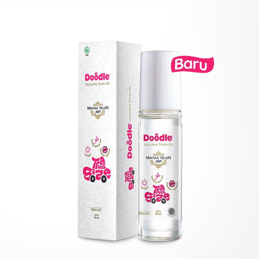Doodle Exclusive MinyakTelon Doodle Oil 60ml 100ML 250ml TELON DOODLE ROLL ON 10ML TRAVEL SIZE